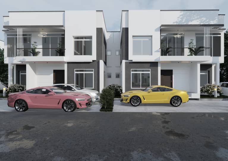 4 Bedroom Duplex (Semi Detached +BQ)